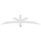 Ekena Millwork Alberta Architectural Grade PVC Gable Bracket, 72"W x 18"H x 2"D x 4"F, 6/12 Pitch GBP072X18X0204ALB00 - alternate 5